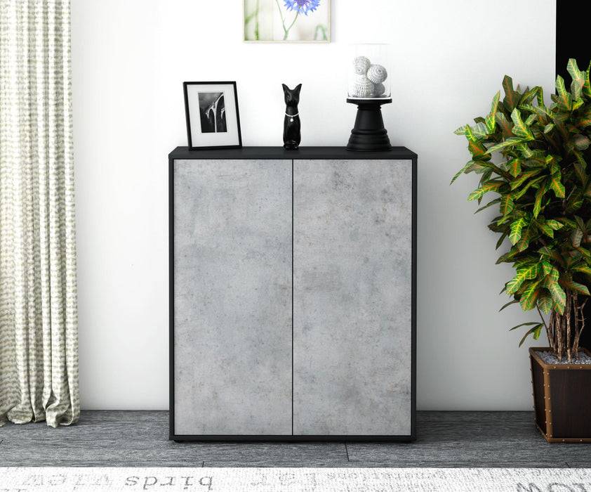 Stil Zeit Möbel Highboard Gioia ,Beton (92x108x35cm) Preisnachlass