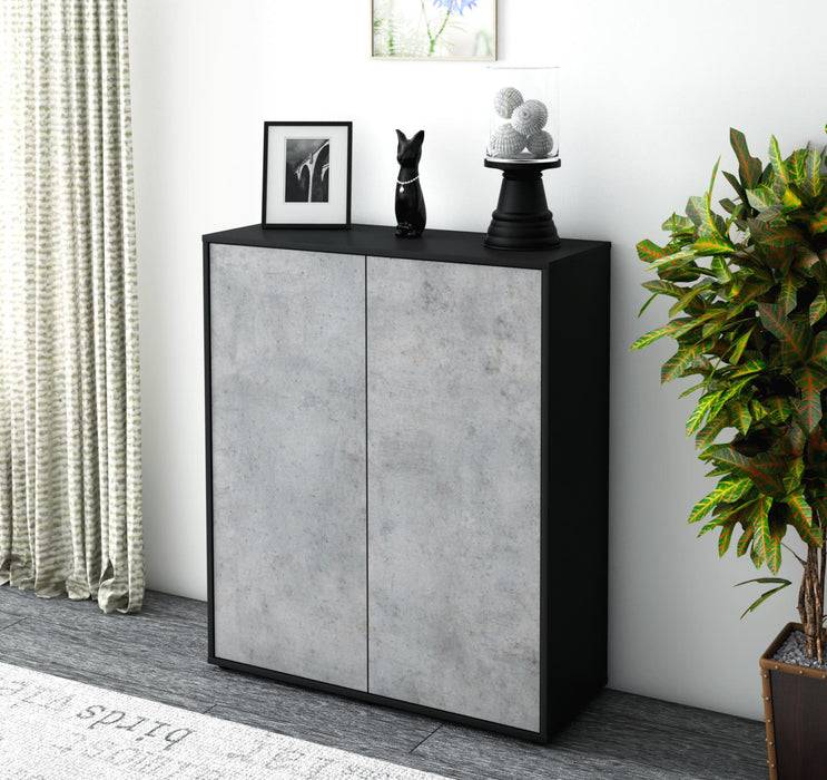 Stil Zeit Möbel Highboard Gioia ,Beton (92x108x35cm) Preisnachlass