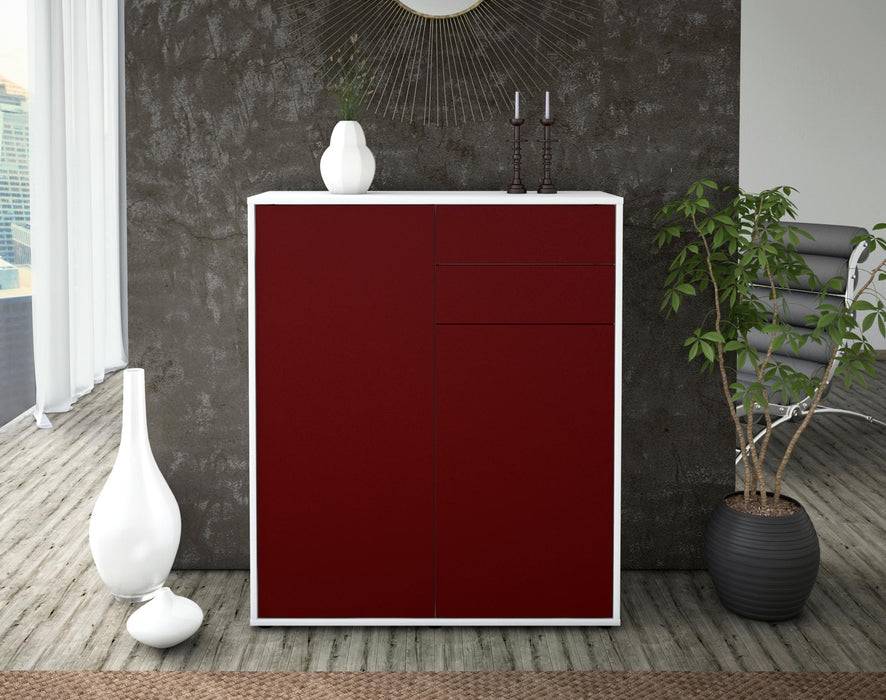 Stil Zeit Möbel Highboard Lisann ,Bordeaux (92x108x35cm) Black Friday