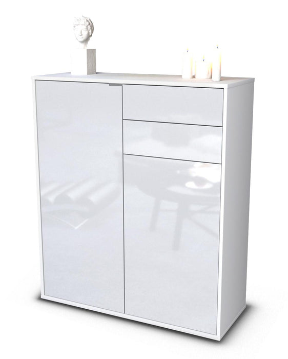 Stil Zeit Möbel Highboard Lisann ,Weiß (92x108x35cm) Cyber Monday