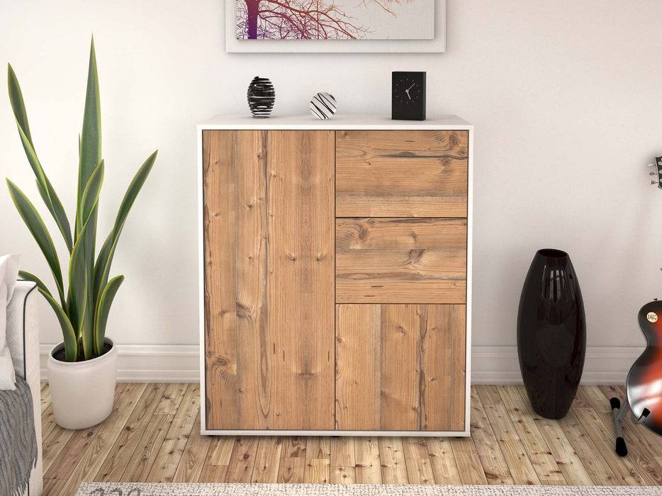 Stil Zeit Möbel Highboard Letizia ,Pinie (92x108x35cm) Osterangebot