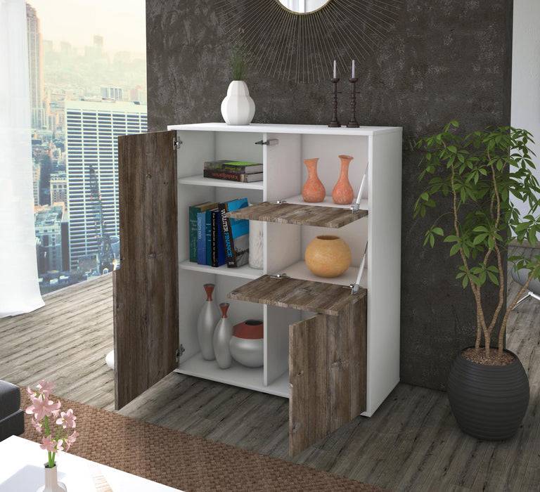 Stil Zeit Möbel Highboard Letizia ,Pinie (92x108x35cm) Osterangebot