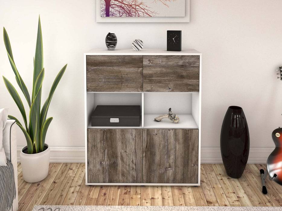 Stil Zeit Möbel Highboard Katyna ,Treibholz (92x108x35cm) Jubiläumsangebot