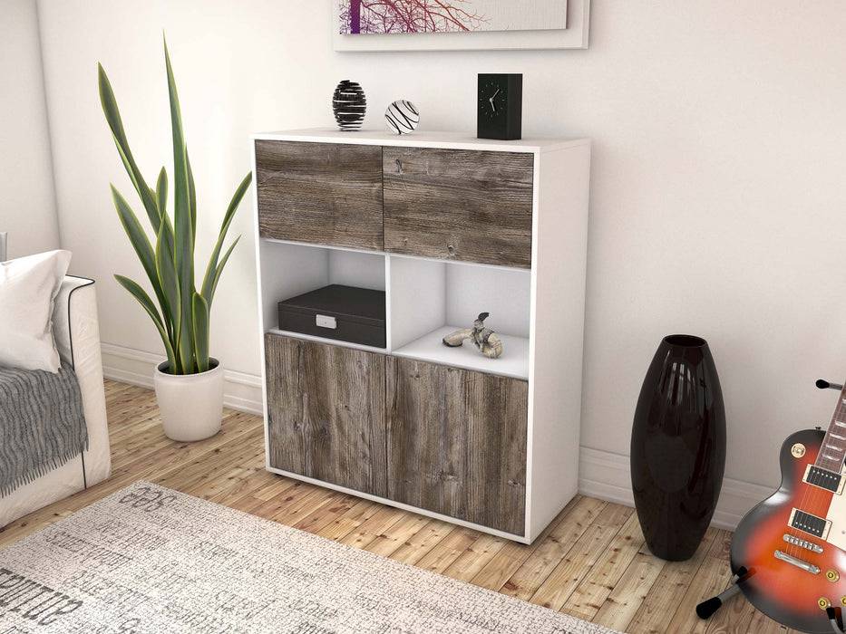 Stil Zeit Möbel Highboard Katyna ,Treibholz (92x108x35cm) Jubiläumsangebot
