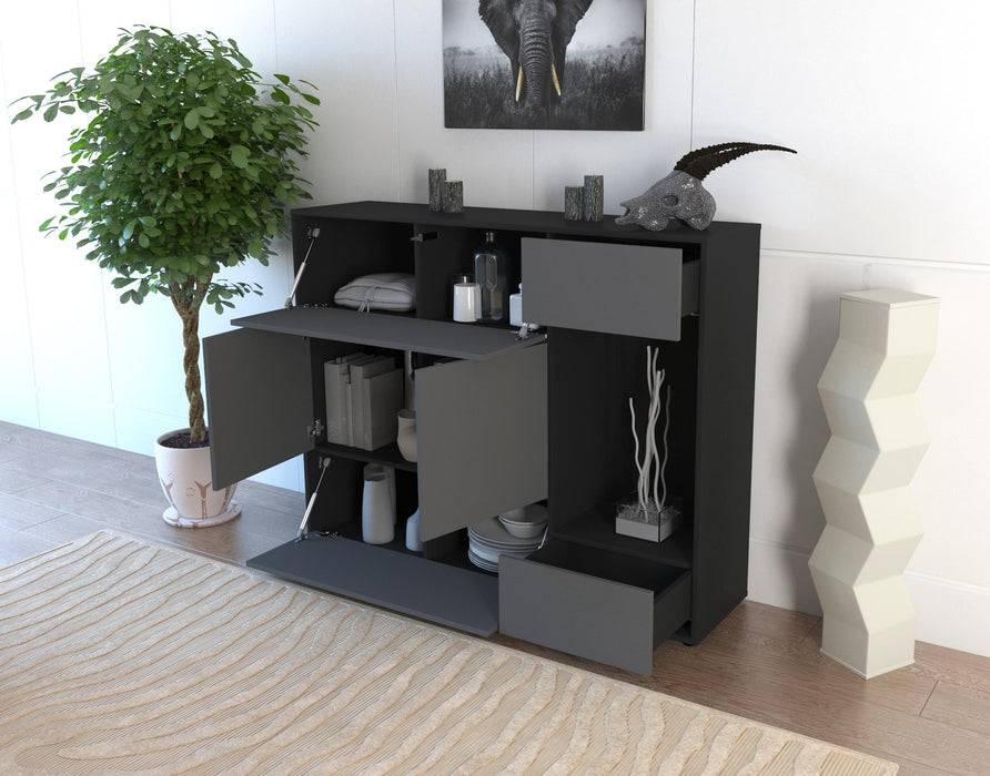 Stil Zeit Möbel Highboard Violetta ,Eiche (136x108x35cm) Heißer Verkauf