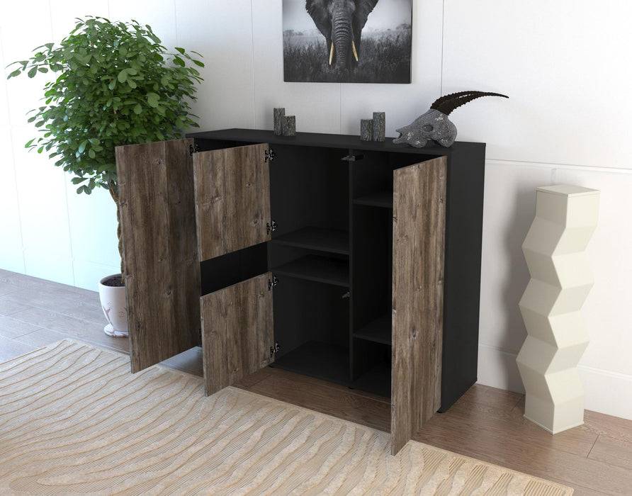 Stil Zeit Möbel Highboard Maila ,Pinie (136x108x35cm) Super Sparpreis