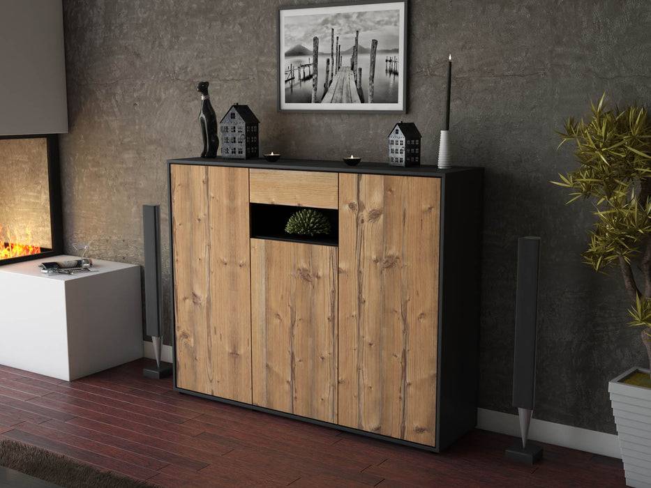 Stil Zeit Möbel Highboard Madalena ,Pinie (136x108x35cm) Wochenangebot