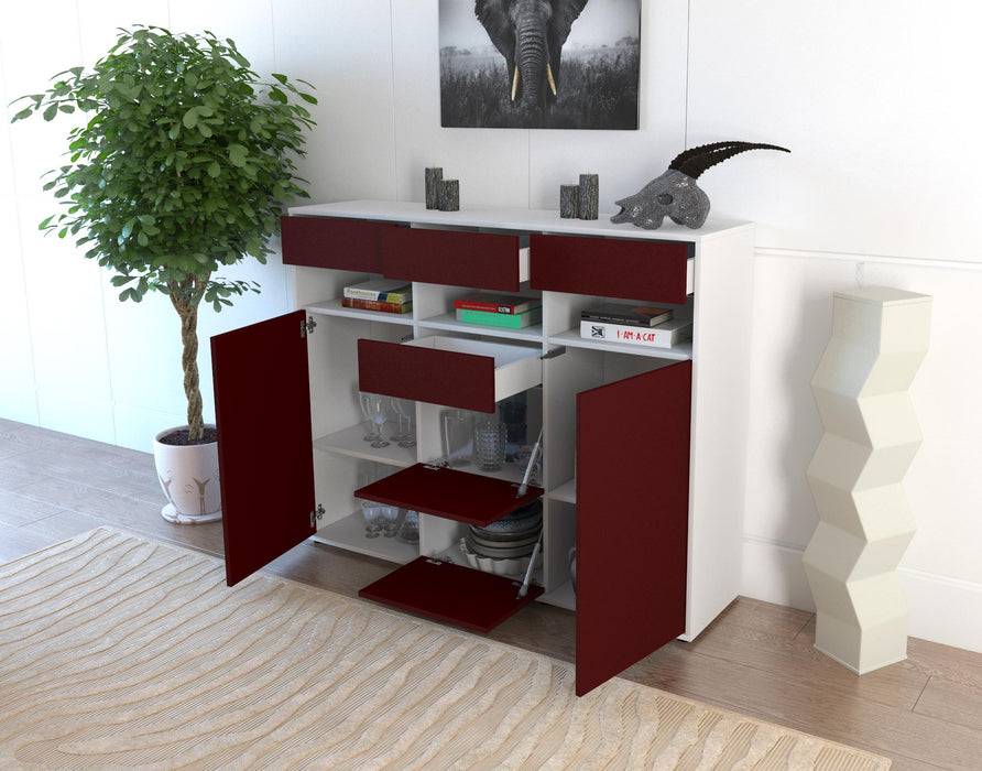 Stil Zeit Möbel Highboard Ylenia ,Lila (136x108x35cm) Zeitbegrenzte Promotion
