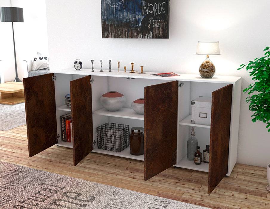 Stil Zeit Möbel Sideboard Elana, Rost (180x79x35cm) Nur noch ein Tag übrig