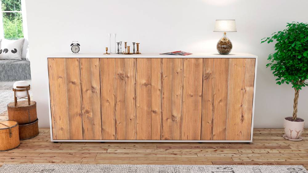Stil Zeit Möbel Sideboard Elana, Pinie (180x79x35cm) Riesige Rabatte