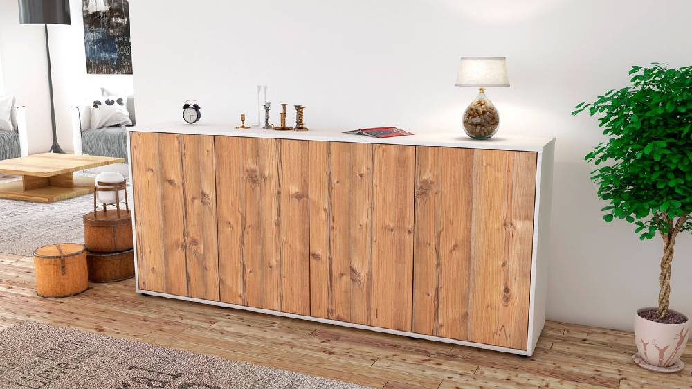 Stil Zeit Möbel Sideboard Elana, Pinie (180x79x35cm) Riesige Rabatte