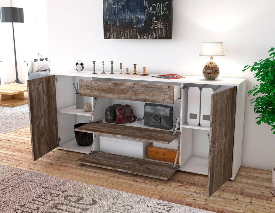Stil Zeit Möbel Sideboard Eleonora, Eiche (180x79x35cm) Begrenzt auf 3 Tage