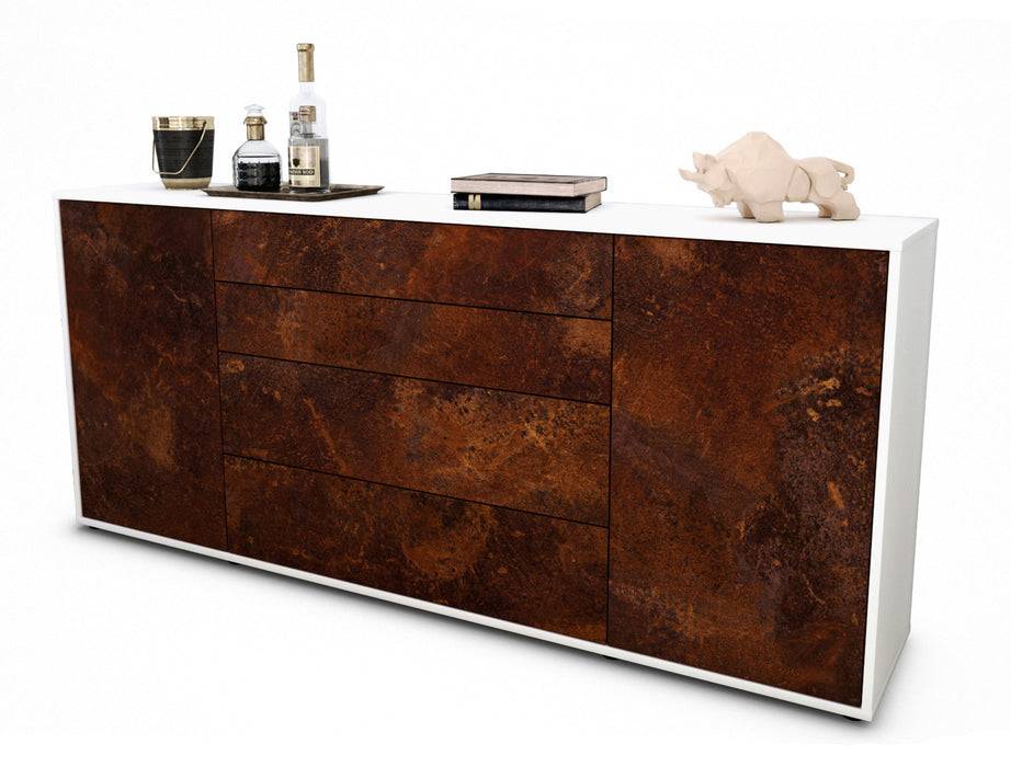 Stil Zeit Möbel Sideboard Elettra, Rost (180x79x35cm) Speichern exportieren