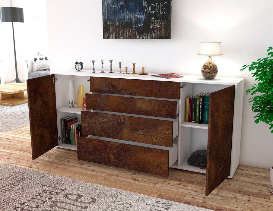 Stil Zeit Möbel Sideboard Elettra, Rost (180x79x35cm) Speichern exportieren