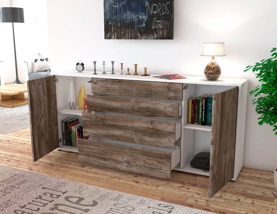 Stil Zeit Möbel Sideboard Elettra, Zeder (180x79x35cm) Black Friday Preise