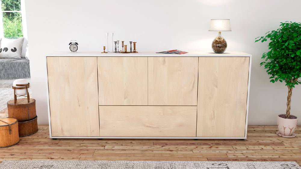 Stil Zeit Möbel Sideboard Eli, Zeder (180x79x35cm) zollfrei
