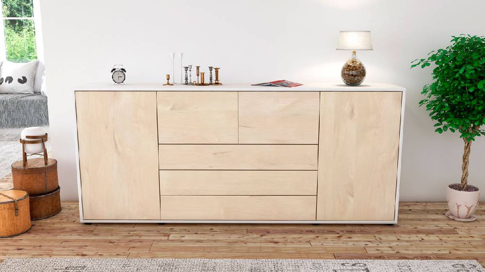 Stil Zeit Möbel Sideboard Eliana, Zeder (180x79x35cm) 50% Rabatt für begrenzte Zeit