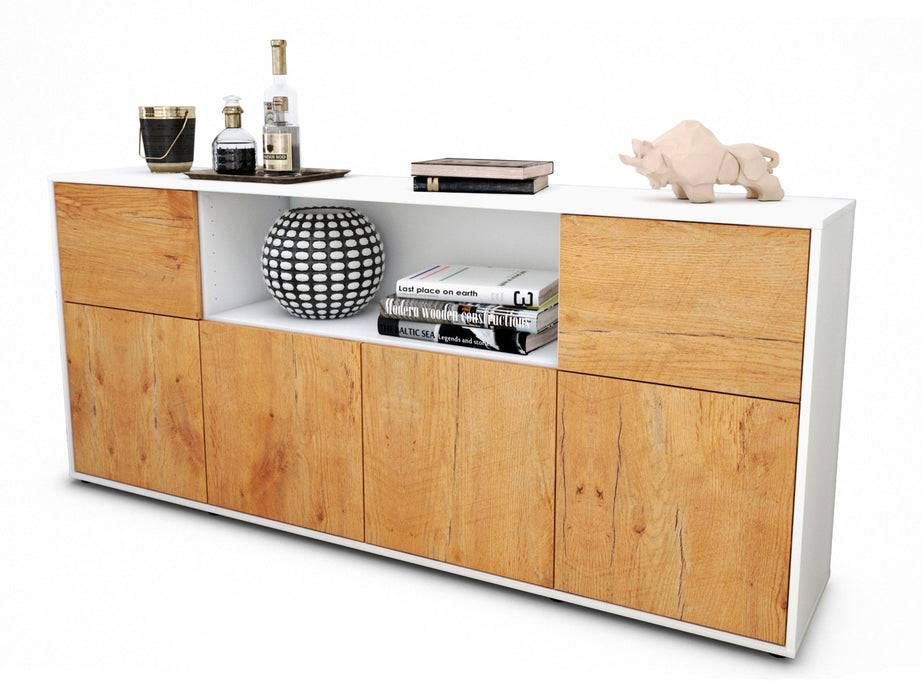 Stil Zeit Möbel Sideboard Ermentrude, Eiche (180x79x35cm)
