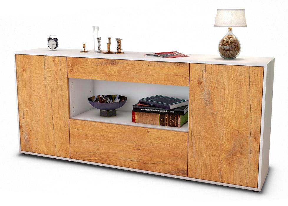 Stil Zeit Möbel Sideboard Fiora, Eiche (180x79x35cm)