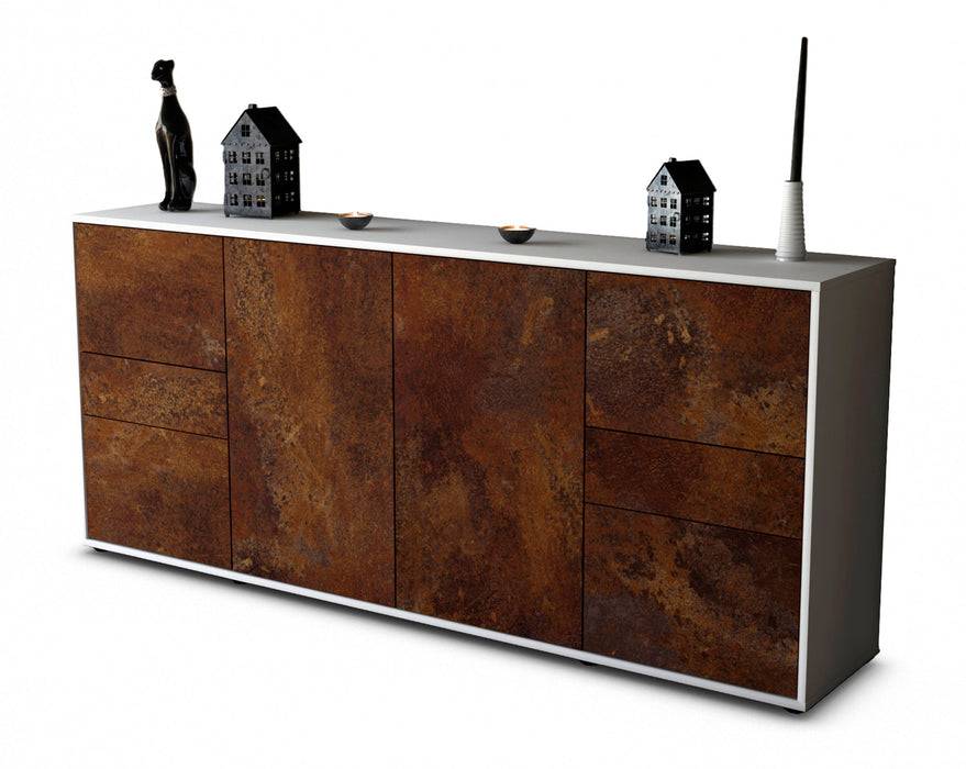 Stil Zeit Möbel Sideboard Gemma, Rost (180x79x35cm)