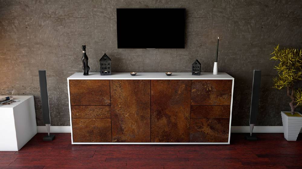 Stil Zeit Möbel Sideboard Gemma, Rost (180x79x35cm) Hotsell
