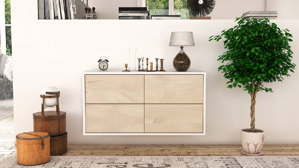 Stil Zeit Möbel Lowboard Philadelphia, Zeder, hängend (92x49x35cm) Limitierter Zeitrabatt