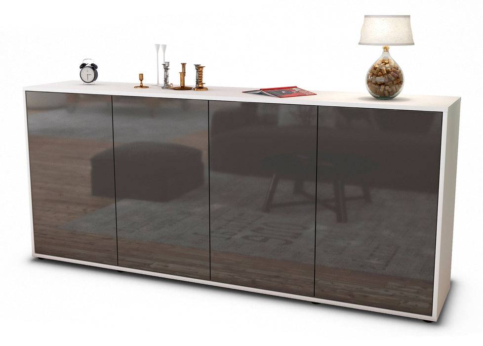 Stil Zeit Möbel Sideboard Elana, Grau (180x79x35cm) Fabrik Onlineshop