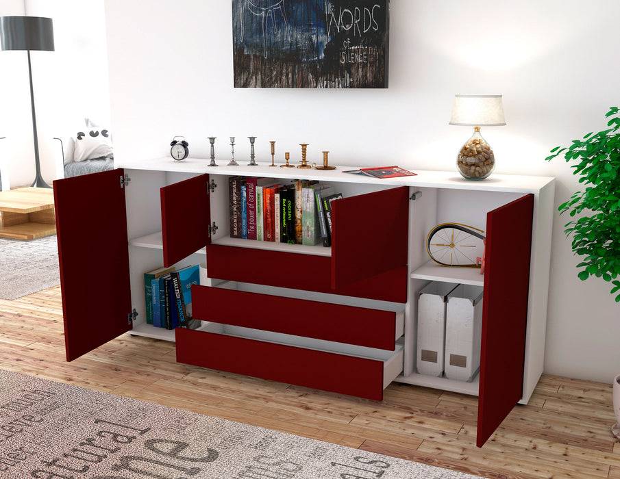 Stil Zeit Möbel Sideboard Eliana, Türkis (180x79x35cm) Versandkostenfrei