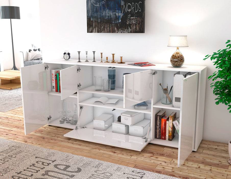 Stil Zeit Möbel Sideboard Elisabetta, Grau (180x79x35cm) Flash Sale