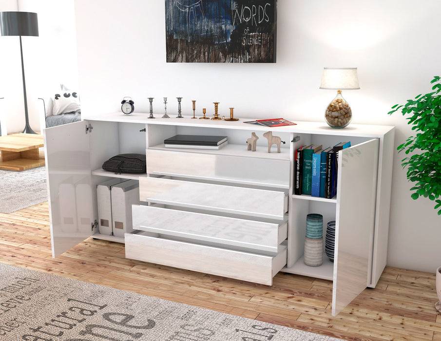 Stil Zeit Möbel Sideboard Enzo, Weiß (180x79x35cm) Cyber Monday