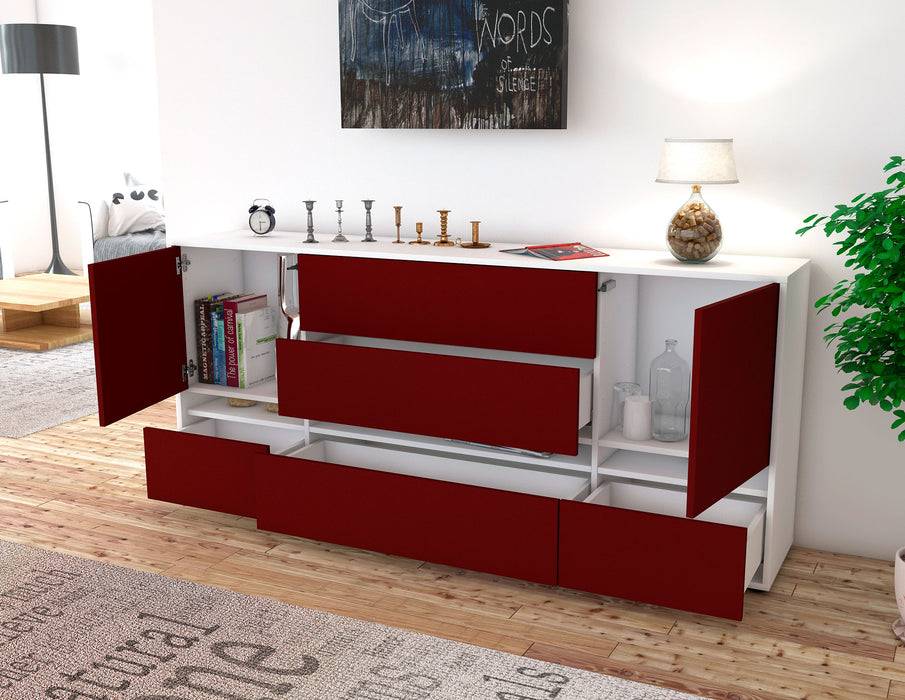 Stil Zeit Möbel Sideboard Floriana, Gelb (180x79x35cm) Lagerräumung