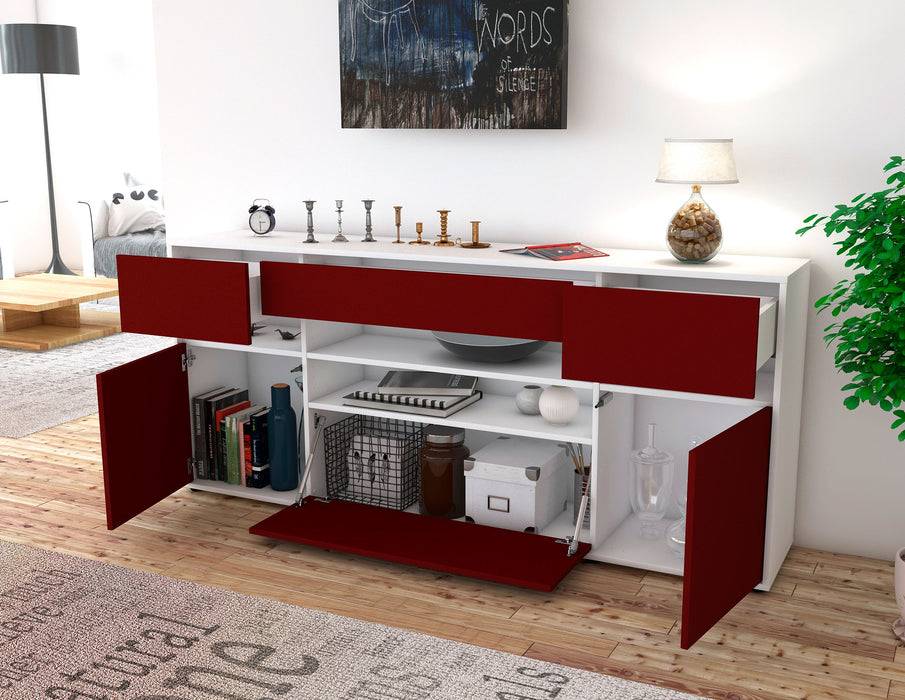 Stil Zeit Möbel Sideboard Gina, Gelb (180x79x35cm) Heißer Verkauf