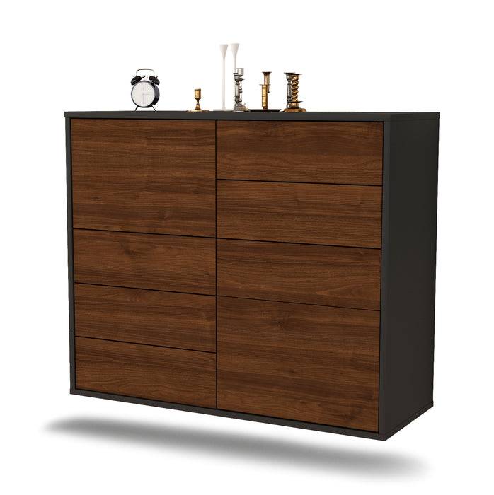 Stil Zeit Möbel Sideboard Paradise, Walnuss, hängend (92x79x35cm) Tiefpreis