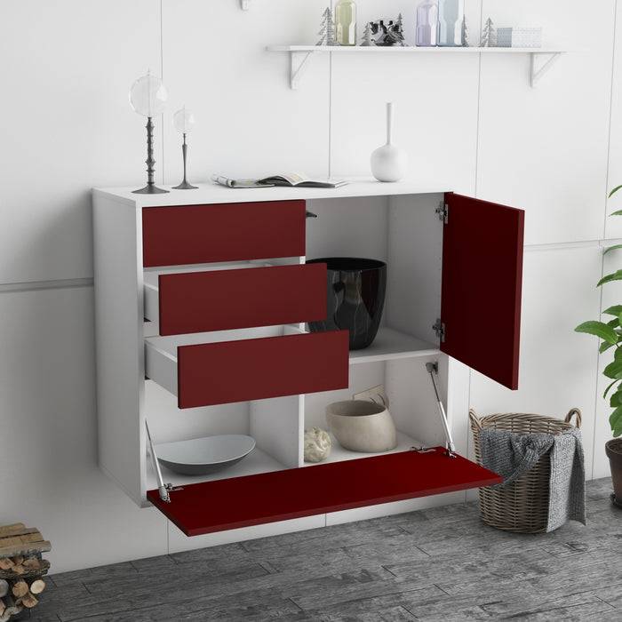 Stil Zeit Möbel Sideboard Fontana, Gelb, hängend (92x79x35cm) Wochenangebot