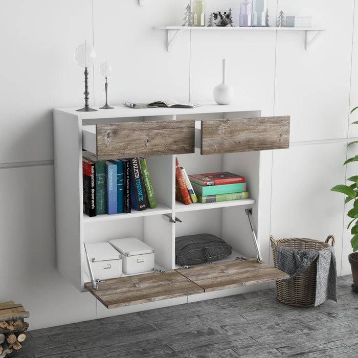Stil Zeit Möbel Sideboard Mobile, Treibholz, hängend (92x79x35cm) Kostenlose Rückgabe
