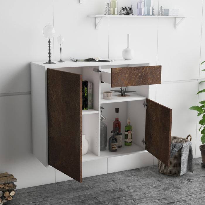 Stil Zeit Möbel Sideboard Augusta, Rost, hängend (92x79x35cm) Begrenzte Freigabe