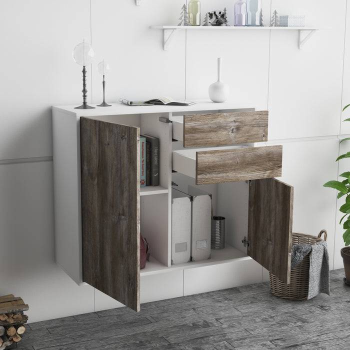 Stil Zeit Möbel Sideboard Huntington Beach, Eiche, hängend (92x79x35cm) Letzte 3 Tage