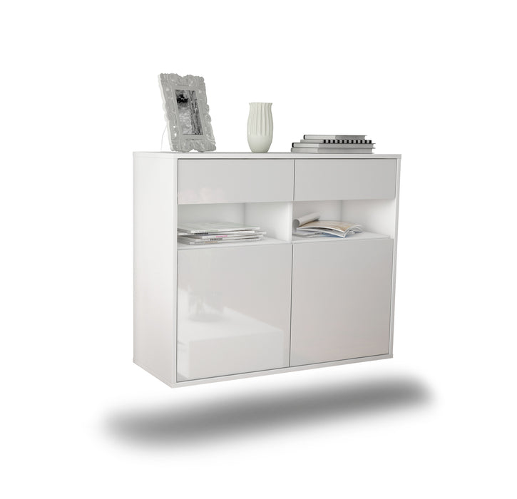 Stil Zeit Möbel Sideboard North Las Vegas, Weiß, hängend (92x79x35cm) Zeitbegrenzte Promotion
