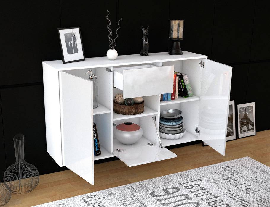 Stil Zeit Möbel Sideboard Pasadena, Weiß, hängend (136x79x35cm) Großer Ausverkauf