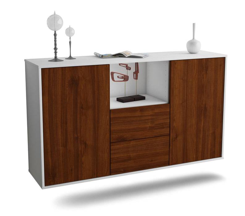 Stil Zeit Möbel Sideboard Port St. Lucie, Walnuss, hängend (136x79x35cm) Begrenztes Angebot