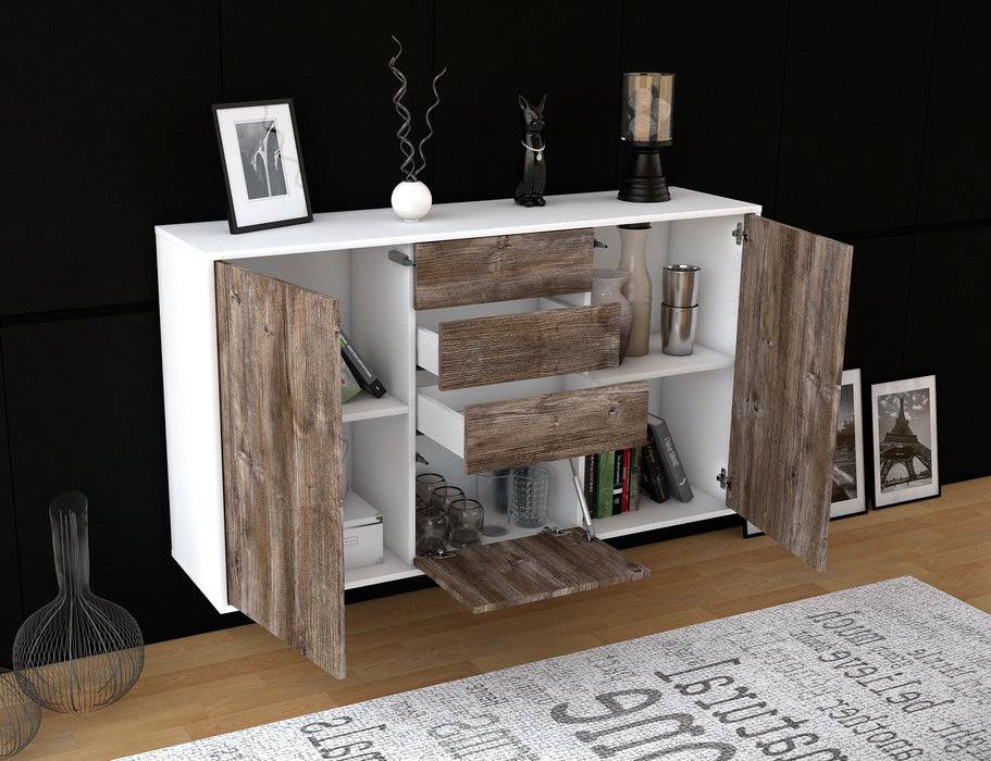 Stil Zeit Möbel Sideboard Sioux Falls, Eiche, hängend (136x79x35cm) Exklusivangebot