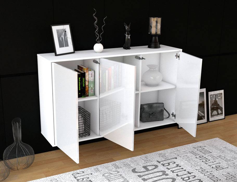 Stil Zeit Möbel Sideboard Chattanooga, Weiß, hängend (136x79x35cm) Black Friday