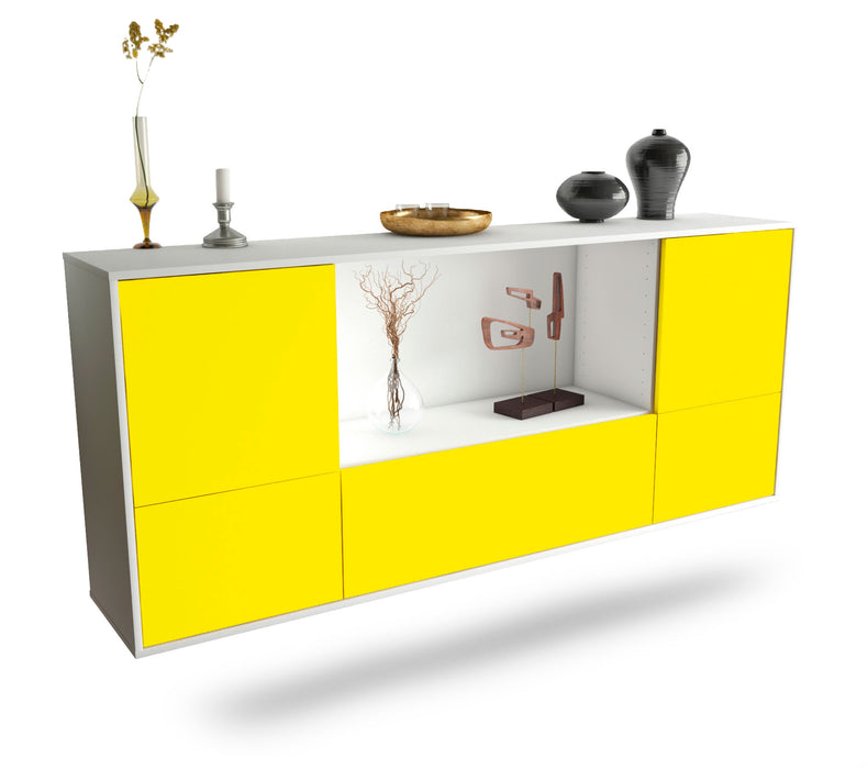 Stil Zeit Möbel Sideboard Sunnyvale, Gelb, hängend (180x79x35cm) Neueste Mode