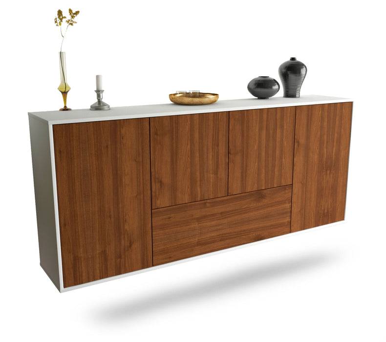 Stil Zeit Möbel Sideboard Escondido, Walnuss, hängend (180x79x35cm) Zeitlich begrenztes Angebot