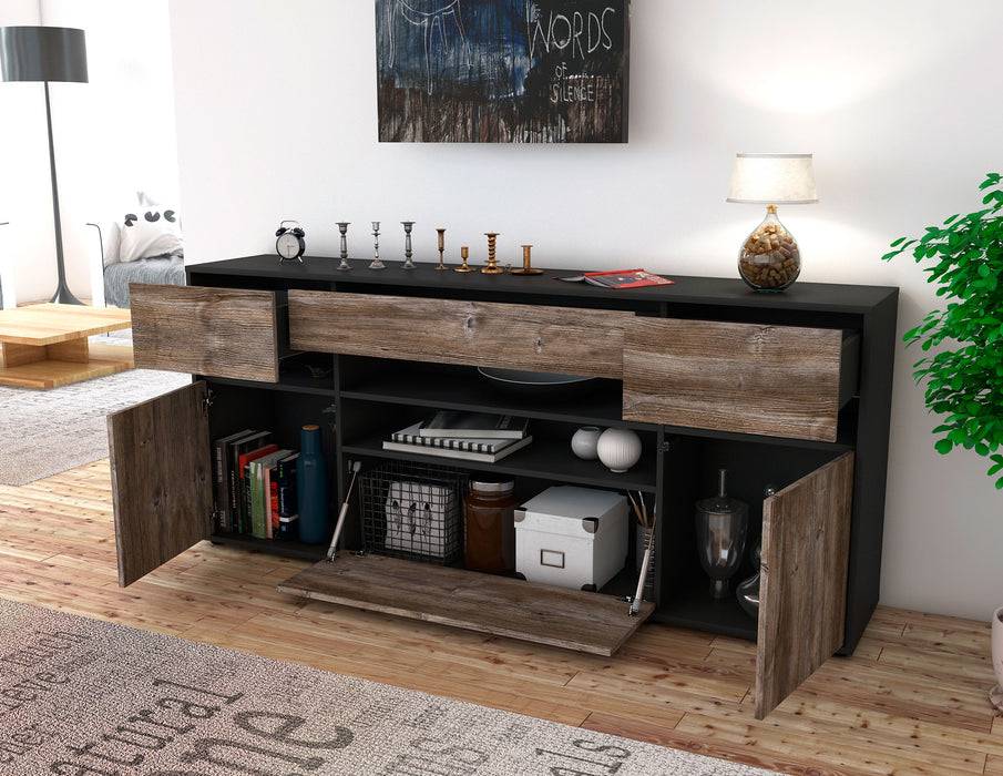 Stil Zeit Möbel Sideboard Gina, Zeder (180x79x35cm) Letzte 3 Tage