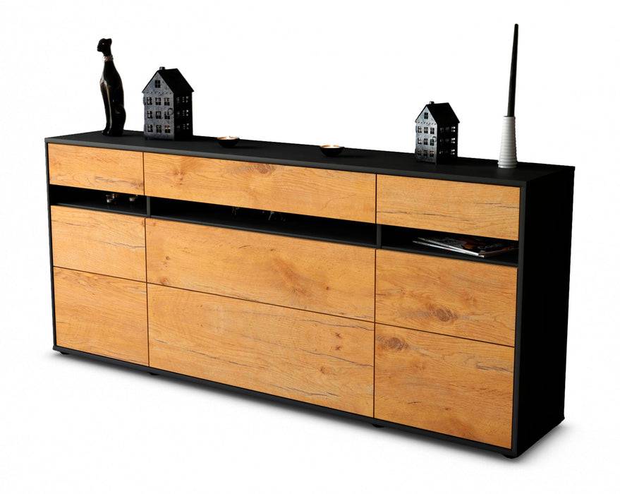 Stil Zeit Möbel Sideboard Giada, Eiche (180x79x35cm)