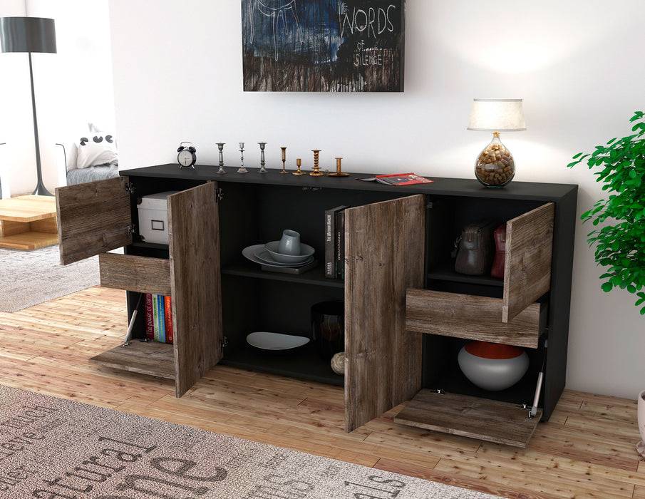 Stil Zeit Möbel Sideboard Gemma, Zeder (180x79x35cm) Letzte 2 Tage