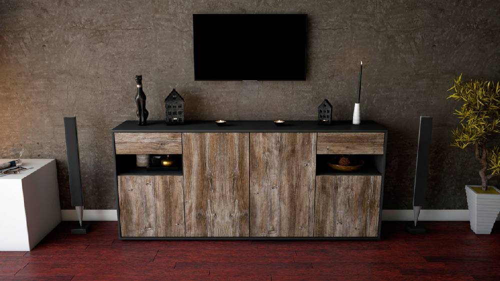 Stil Zeit Möbel Sideboard Franca, Treibholz (180x79x35cm) Letzter Tag