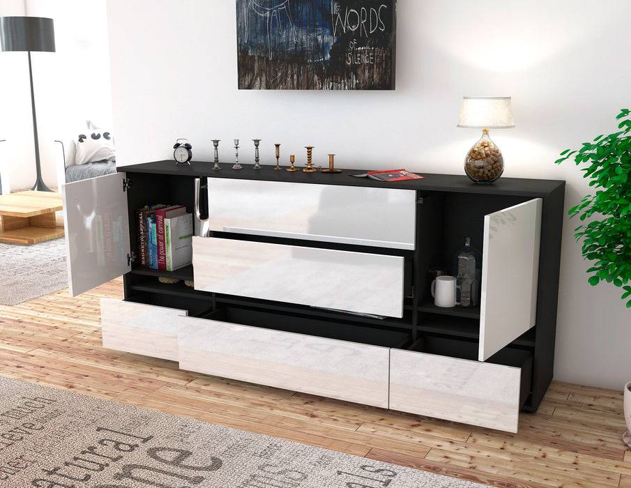 Stil Zeit Möbel Sideboard Floriana, Orange (180x79x35cm) Zeitbegrenzte Promotion