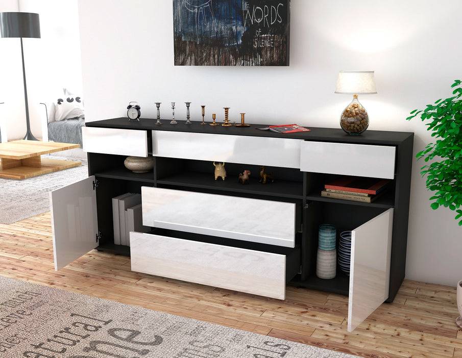 Stil Zeit Möbel Sideboard Floria, Grün (180x79x35cm) Bis zu 60% Rabatt